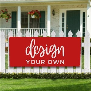 Design Your Own Custom Printed Banners - Red - 13397-Red