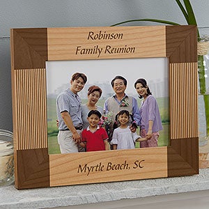 Personalized 5x7 Wood Picture Frame - Create Your Own Design - 1342-M