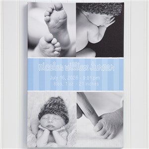 Personalized Baby Collage Photo Canvas Print - Vertical - 13434-SV