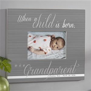 A Grandparent Is Born Personalized Frame - 5x7 Wall - 13437-W