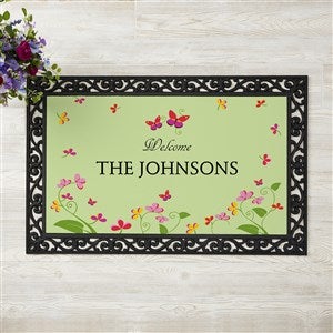 Personalized Doormat - Floral Design - 13448-M