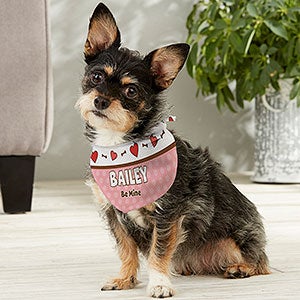 Be My Valentine Personalized Dog Bandana - Small - 13458