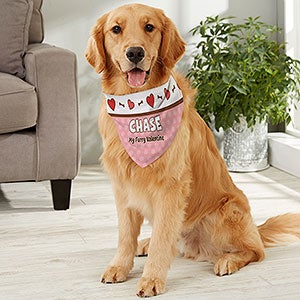 Be My Valentine Personalized Dog Bandana - Large - 13458-L