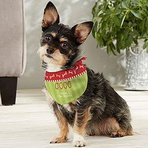 Santas Helper Personalized Dog Bandana - Small - 13462