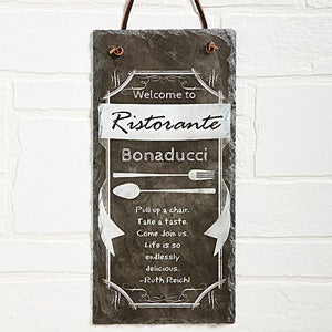 Kitchen Chalkboard Personalized Slate Sign - 13537