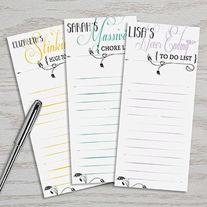 My To Do List Personalized Notepad Set Of 3 - 13541