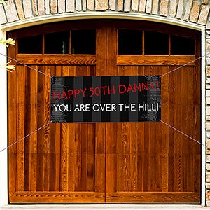 Party Time Striped Personalized Banner - 20x48 - 13555-S