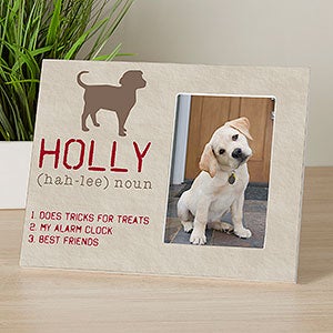 Definition of My Dog Personalized Picture Frame - 13595
