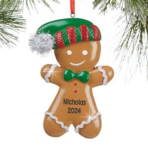 Gingerbread Boy<sup>©</sup> Personalized Ornament - 13647