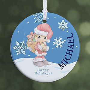 Precious Moments Personalized Santa Ornament - Glossy - 13755