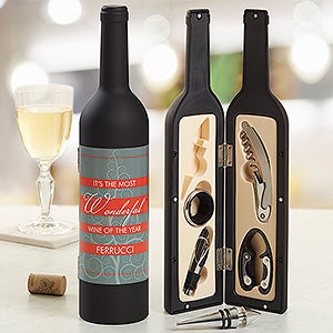 Wonderful Wine Personalized Wine Accessory 5pc Kit - 13775-T