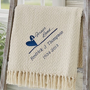 Forever in Our Hearts Personalized Afghan - 13802