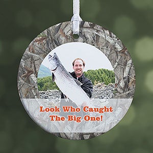 Camouflage Photo Personalized Ornament-2.85 Glossy - 1 Sided - 13809-1