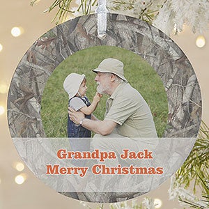 Personalized Camouflage Photo Ornament - 13809-1L