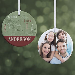 Personalized Christmas Ornaments - Loving Family - 2-Sided - 13843-2