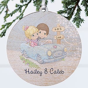 Precious Moments Personalized Couple Ornament - Wood - 13964-W