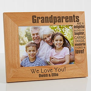 Personalized 5x7 Picture Frames - Wonderful Grandparents - 14021-M