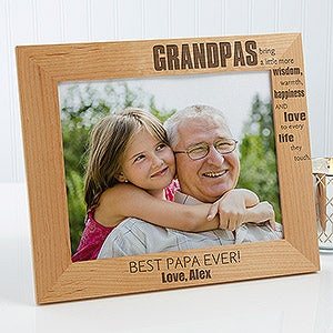Personalized 8x10 Grandpa Picture Frames - Wonderful Grandpa - 14026-L