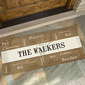 Our Loving Family Personalized Oversized Doormat- 24x48 - 14118-O