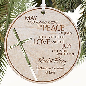 Blessings for You Personalized Whitewash Wood Keepsake - 14163-W