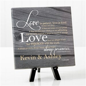 Love Is Patient Personalized Canvas Print-8x 8 - 14186-8x8