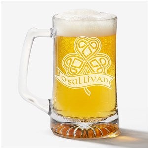 Celtic Shamrock Personalized Beer Mug - 14188