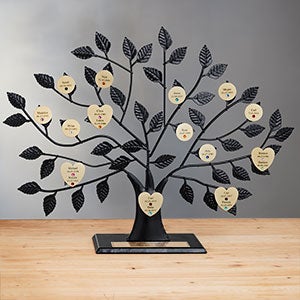 The Engraved Family Tree With Gold Base - 14191D