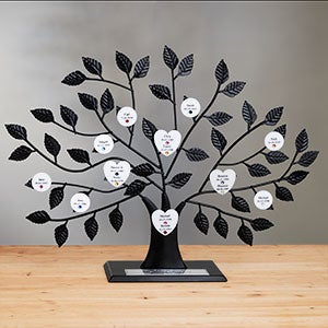 The Engraved Family Tree With Silver Base - 14192D