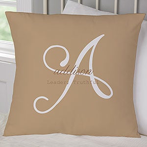 Personalized 18" Throw Pillow - Name Meaning - 14216-L