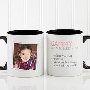 Definition Of Grandma Photo Coffee Mug 11oz.- Black - 14254-B