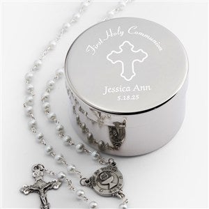 Communion Engraved Rosary Case - 14288