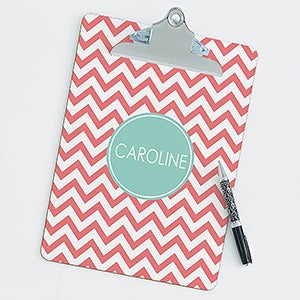 Preppy Chic Personalized Clipboard - 14313