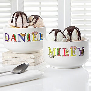 Alphabet Animals Personalized 14 oz. Snack Bowl - 14344-N