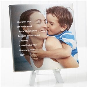 Personalized Photo Tabletop Canvas Print for Her - Photo Sentiments - 8x8 - 14387-8x8
