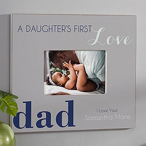 First Hero, First Love Personalized Dad Picture Frame - 4x6 Wall - 14407-W