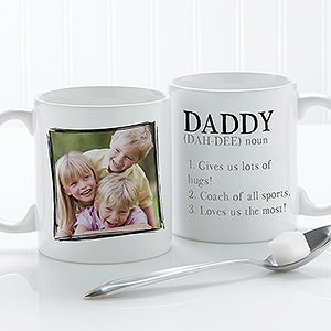 Personalized Coffee Mugs for Him - Definition of a Dad or Grandpa - 14427-W