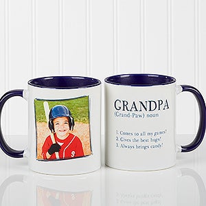 Peronalized Definition of a Dad Coffee Mug - Blue - 14427-BL