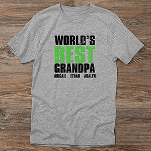 Personalized Grandpa T-Shirts - Grand Dude - 14438-AT