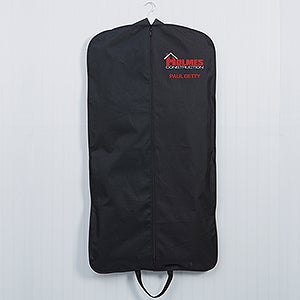 Personalized Logo Embroidered Black Garment Bag - 14457