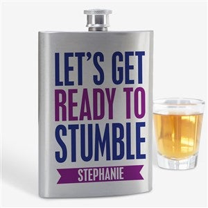 Party It Up Personalized Funny Quote Flask - 14460