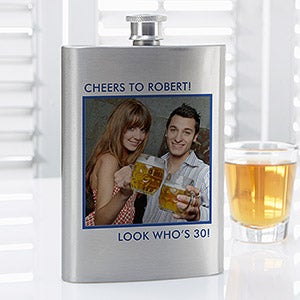 Picture Perfect Personalized Photo Flask - 14461