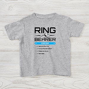 Ring Bearer Personalized Toddler T-Shirt - 14480-TT