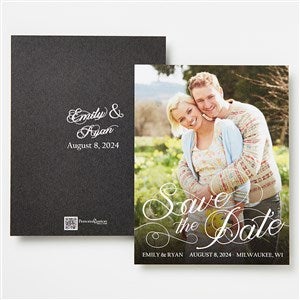 Personalized Save The Date Photo Cards - Simply Elegant - 14496-C