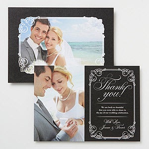 Wedding Season Photo Thank You Flat Card - 14519