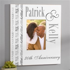 Anniversary Memories Personalized 5x7 Wall Frame - Vertical - 14575-WV