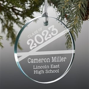 Class of... Personalized Glass Premium Ornament - 14586-P