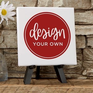 Design Your Own Custom Tabletop Canvas Print 5.5" x 5.5" - White - 14587
