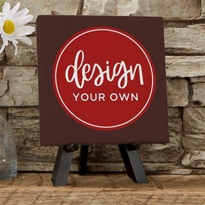 Design Your Own Custom Tabletop Canvas Print 5.5" x 5.5" - Brown - 14587-BR