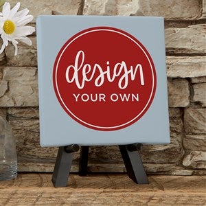 Design Your Own Custom Tabletop Canvas Print 5.5" x 5.5" - Slate Blue - 14587-SB