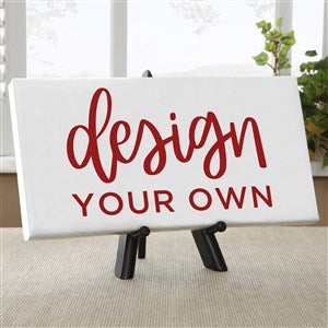 Design Your Own Personalized 5 1/2" x 11" Canvas Print- White - 14588
